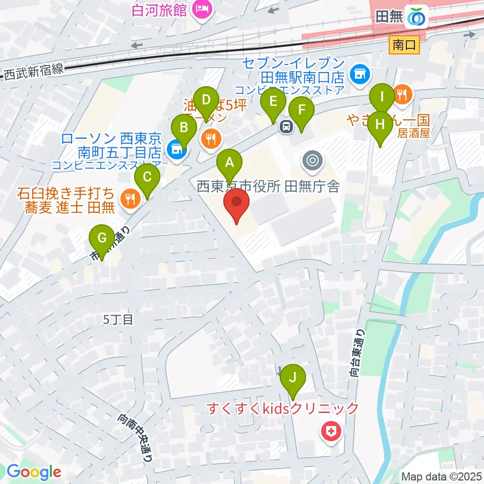 西東京市南町スポーツ・文化交流センターきらっと周辺の駐車場・コインパーキング一覧地図