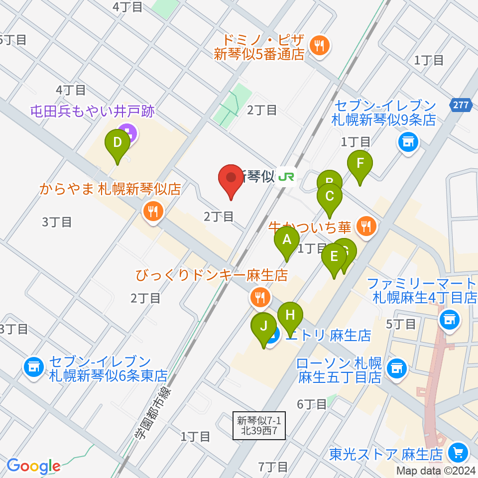 札幌市北区体育館周辺の駐車場・コインパーキング一覧地図