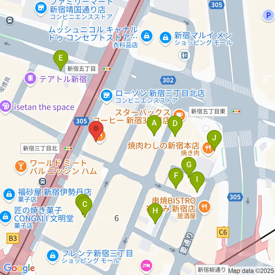 キノシネマ新宿周辺の駐車場・コインパーキング一覧地図