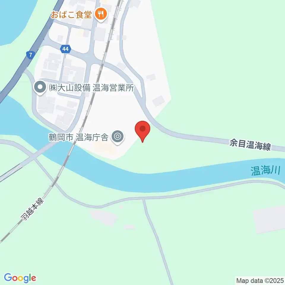 鶴岡市温海ふれあいセンター周辺の駐車場・コインパーキング一覧地図
