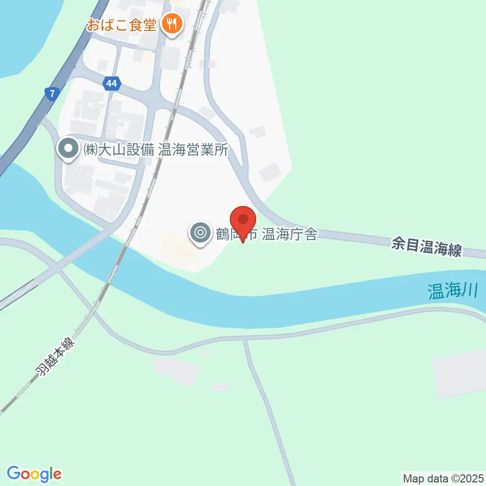 鶴岡市温海ふれあいセンター周辺の駐車場・コインパーキング一覧地図