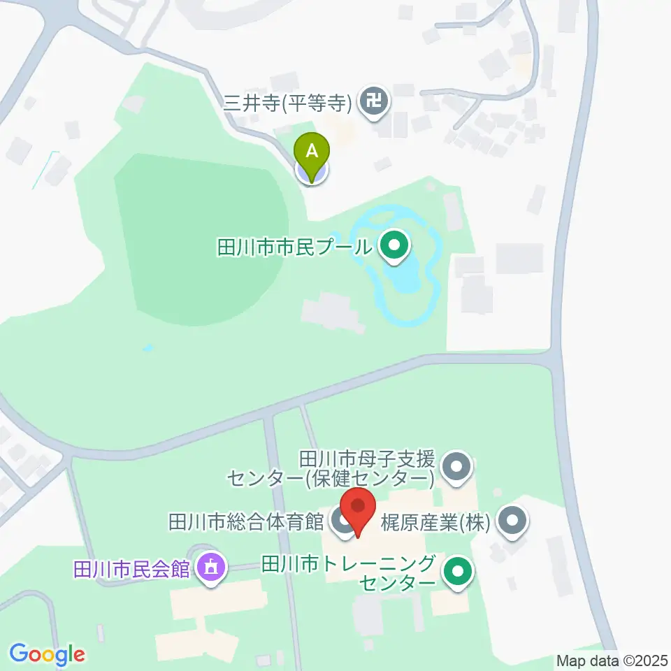 田川市総合体育館周辺の駐車場・コインパーキング一覧地図
