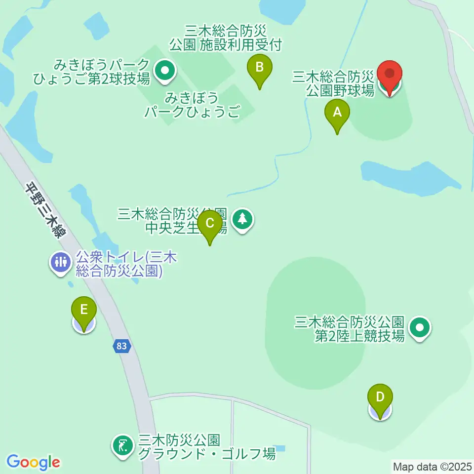 サムティドリームスタジアム周辺の駐車場・コインパーキング一覧地図
