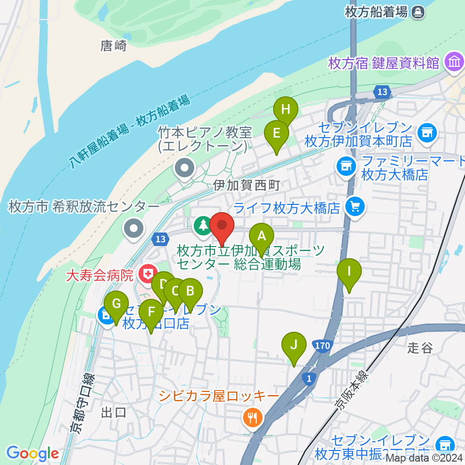 誠信建設工業伊加賀スポーツセンター周辺の駐車場・コインパーキング一覧地図