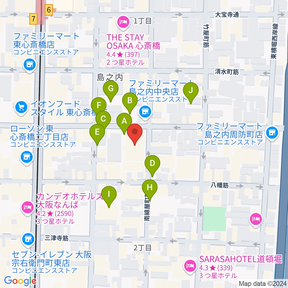 大阪市立中央スポーツセンター周辺の駐車場・コインパーキング一覧地図