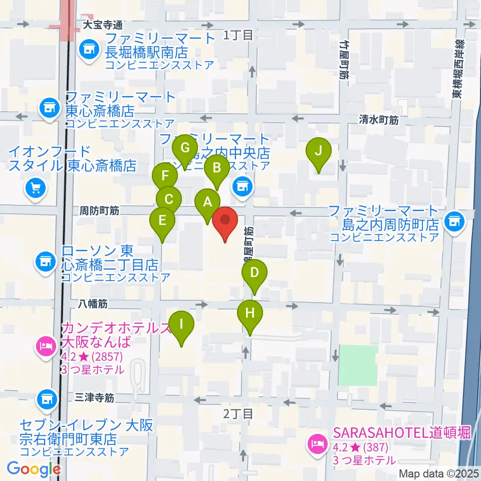 大阪市立中央スポーツセンター周辺の駐車場・コインパーキング一覧地図