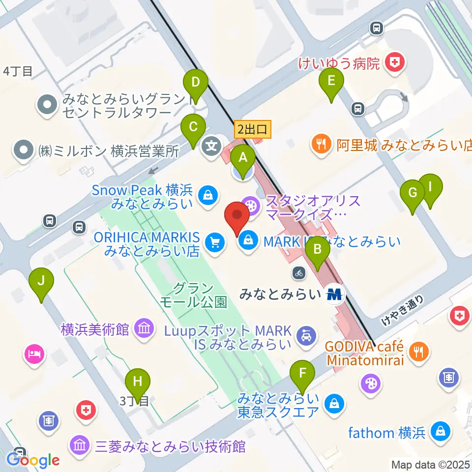 ローソン・ユナイテッドシネマ STYLE-S みなとみらい周辺の駐車場・コインパーキング一覧地図