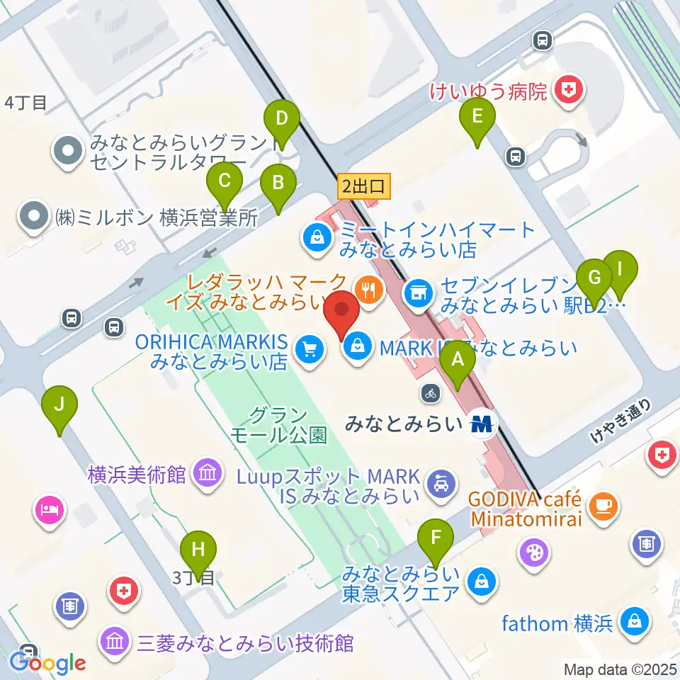 ローソン・ユナイテッドシネマ STYLE-S みなとみらい周辺の駐車場・コインパーキング一覧地図