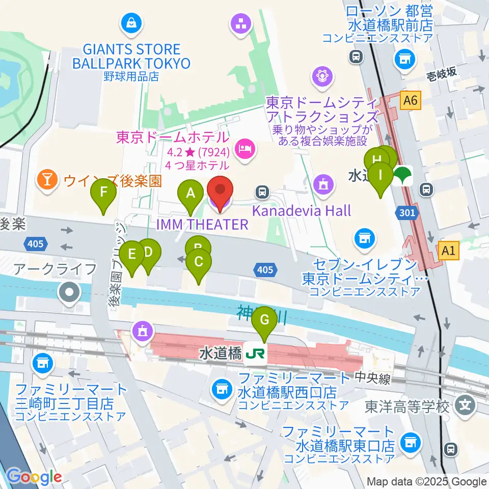 IMM THEATER周辺の駐車場・コインパーキング一覧地図