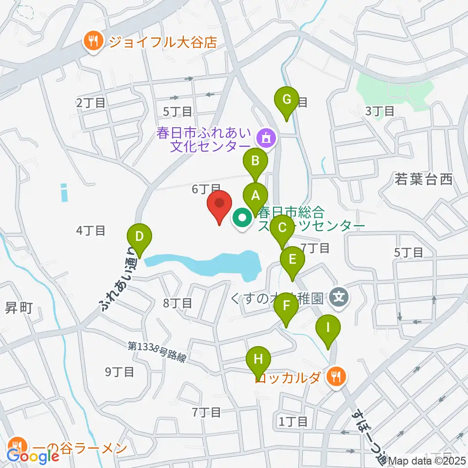 春日市総合スポーツセンター周辺の駐車場・コインパーキング一覧地図