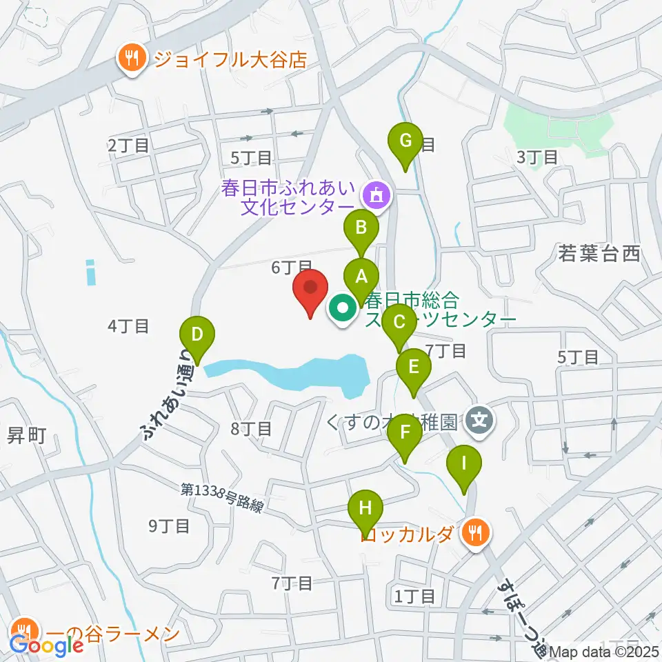 春日市総合スポーツセンター周辺の駐車場・コインパーキング一覧地図