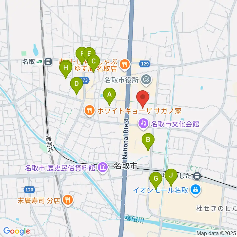 名取市民体育館周辺の駐車場・コインパーキング一覧地図