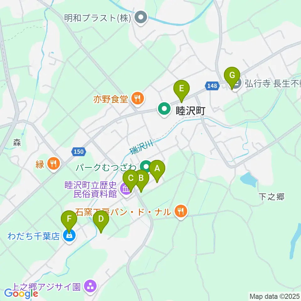 パークむつざわ睦沢町総合体育館周辺の駐車場・コインパーキング一覧地図
