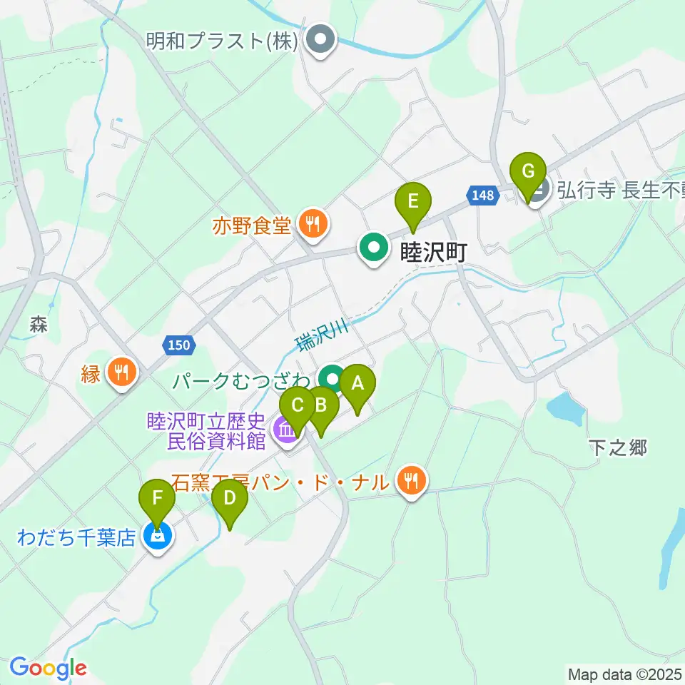 パークむつざわ睦沢町総合体育館周辺の駐車場・コインパーキング一覧地図