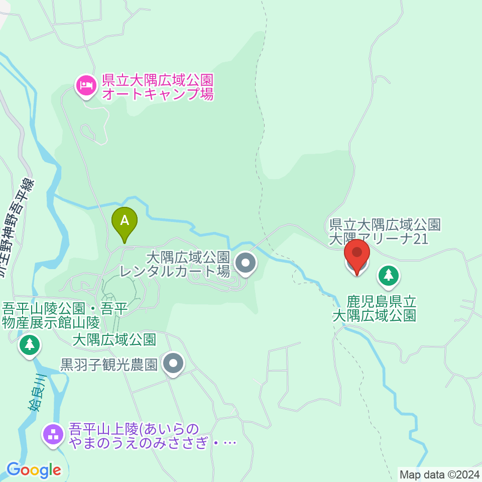 大隅アリーナ21周辺の駐車場・コインパーキング一覧地図