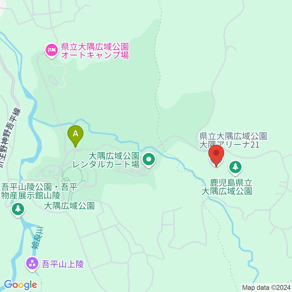 大隅アリーナ21周辺の駐車場・コインパーキング一覧地図