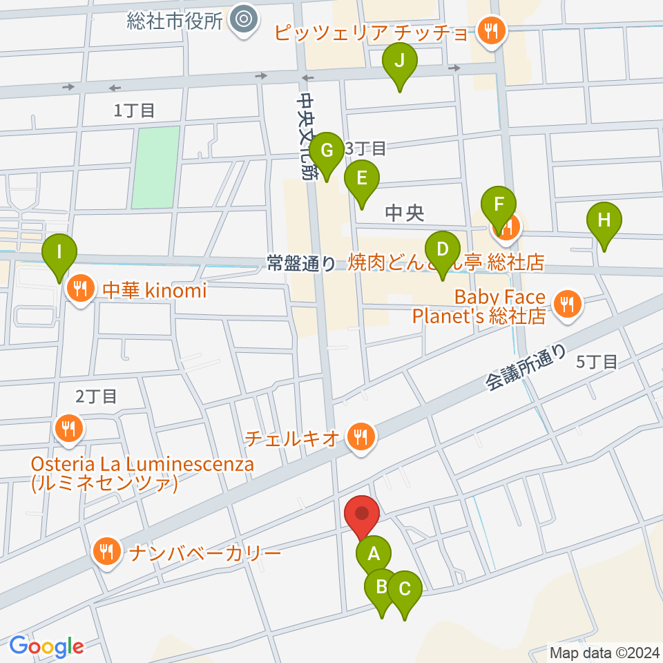 総社市武道館周辺の駐車場・コインパーキング一覧地図