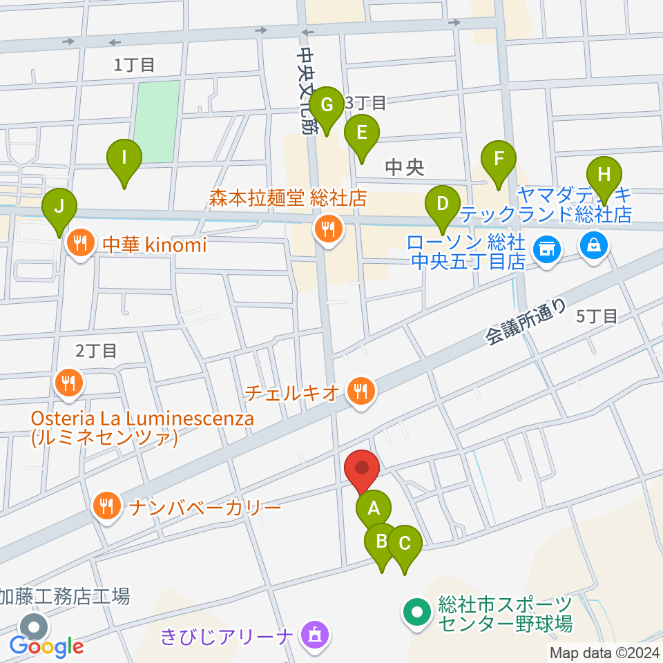 総社市武道館周辺の駐車場・コインパーキング一覧地図