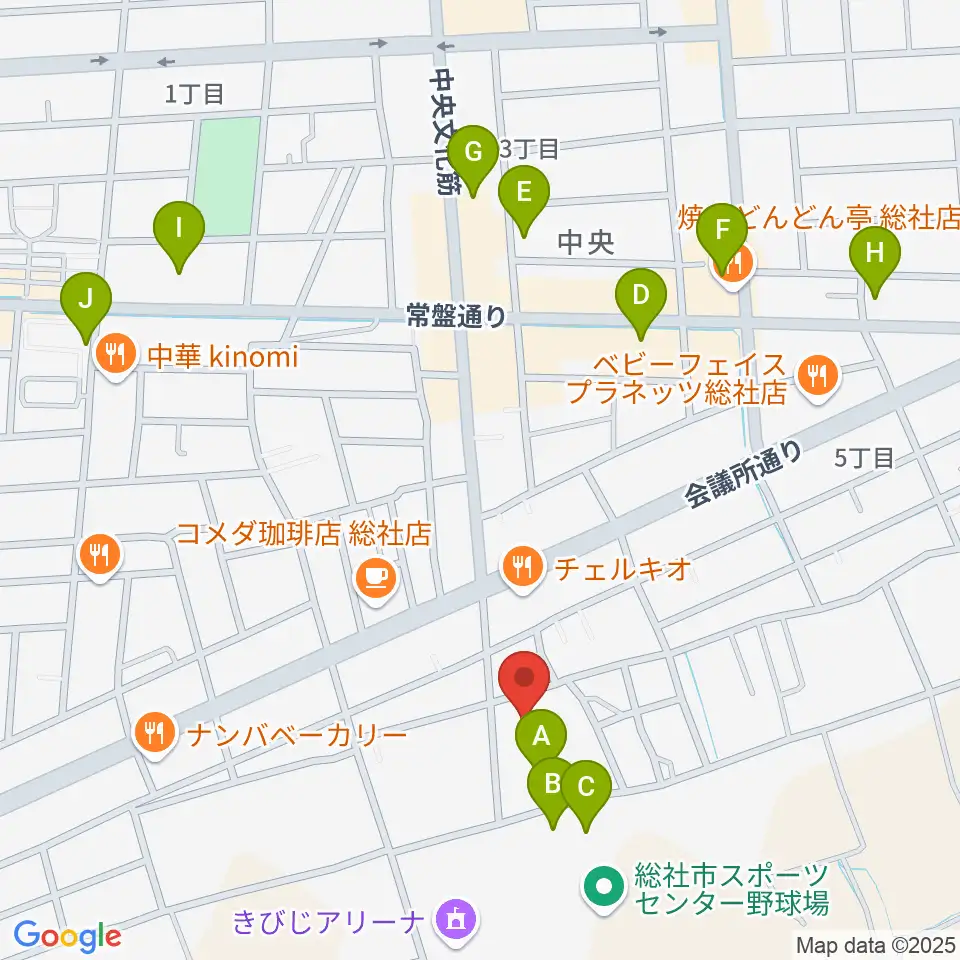 総社市武道館周辺の駐車場・コインパーキング一覧地図