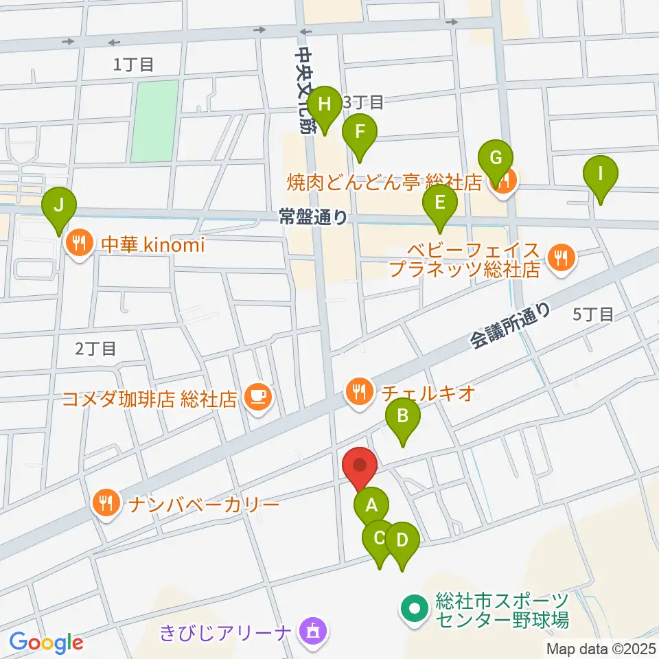 総社市武道館周辺の駐車場・コインパーキング一覧地図