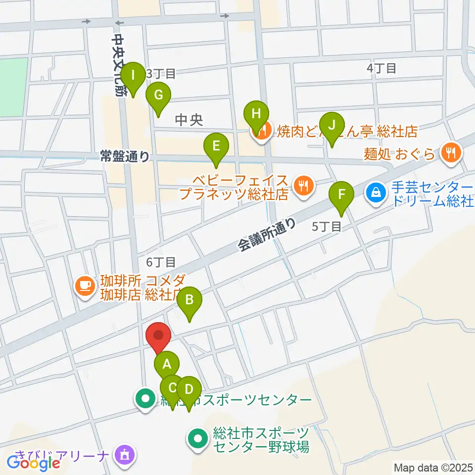 総社市武道館周辺の駐車場・コインパーキング一覧地図