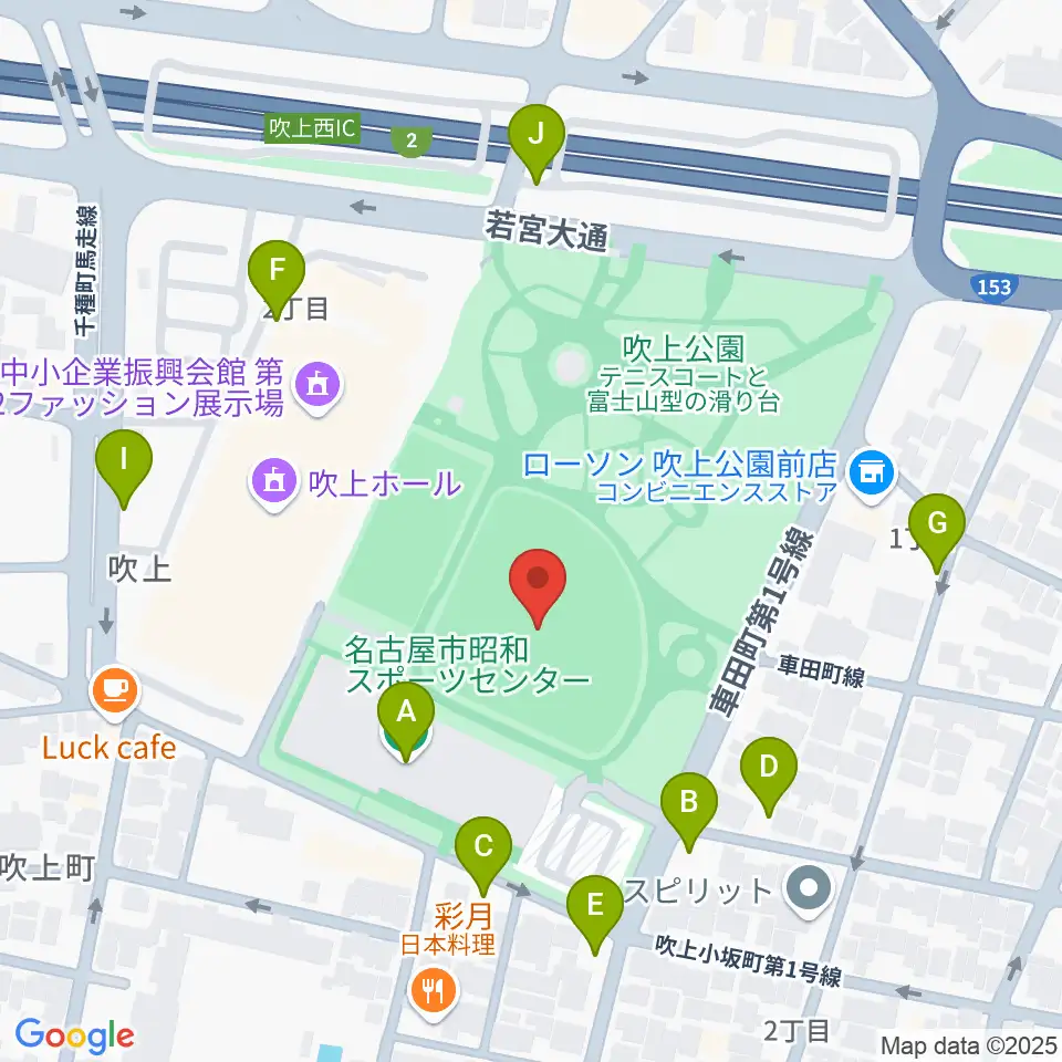 吹上公園野球場周辺の駐車場・コインパーキング一覧地図