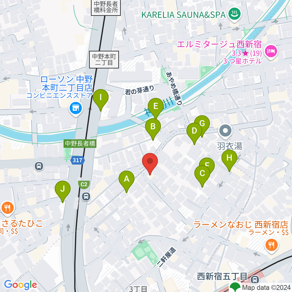 ファズイットスタジオ周辺の駐車場・コインパーキング一覧地図