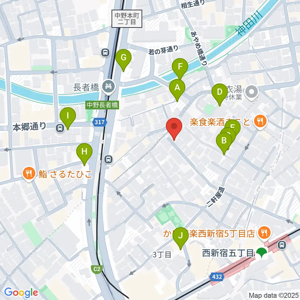ファズイット・スタジオ周辺の駐車場・コインパーキング一覧地図