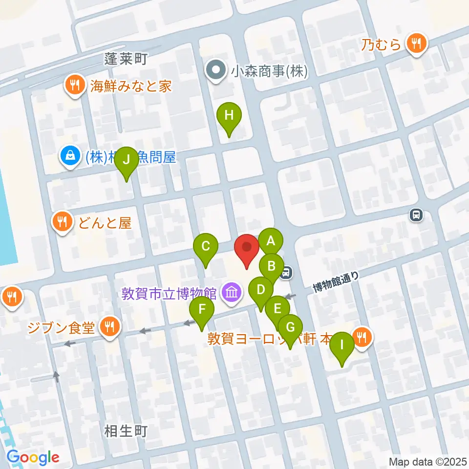 みなとつるが山車会館周辺の駐車場・コインパーキング一覧地図