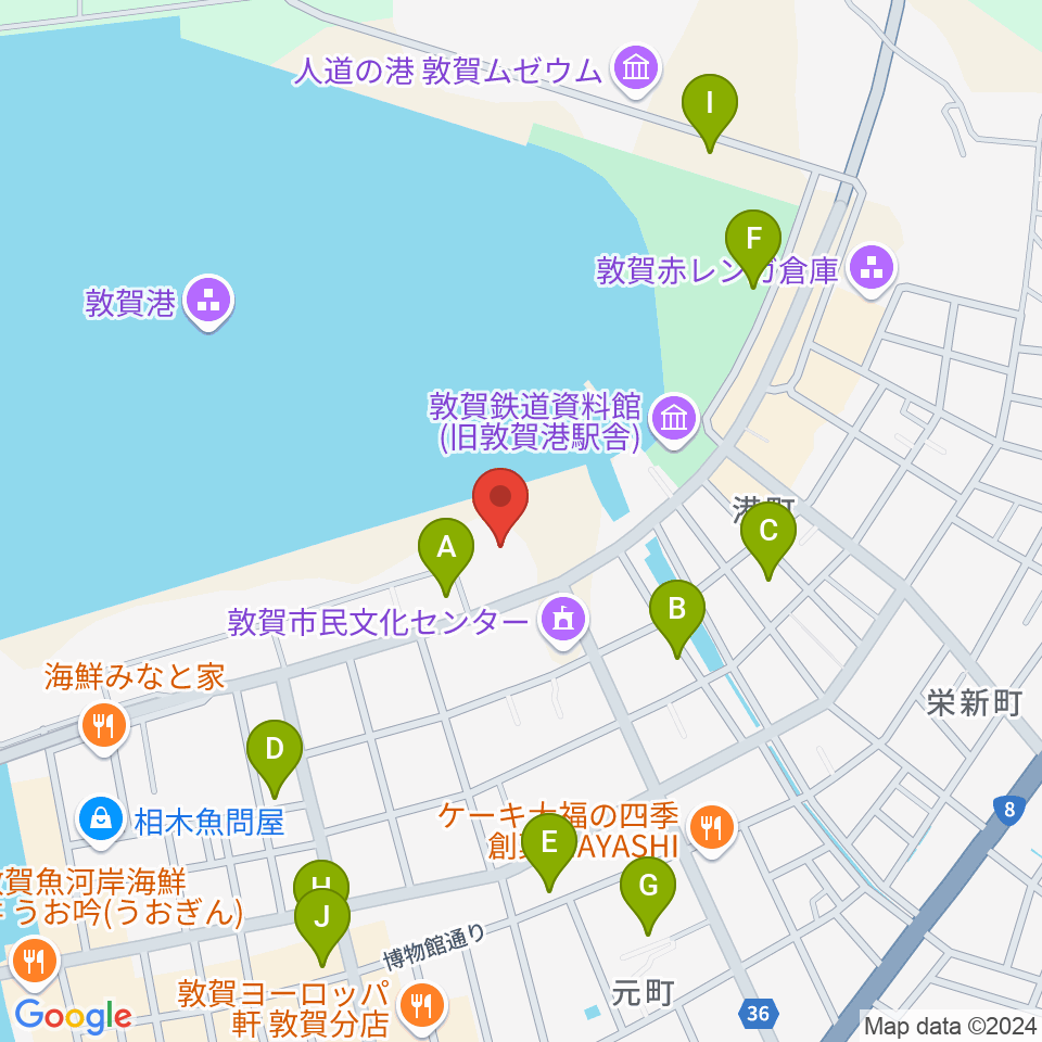 きらめきみなと館周辺の駐車場・コインパーキング一覧地図