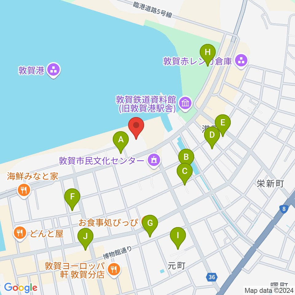 きらめきみなと館周辺の駐車場・コインパーキング一覧地図