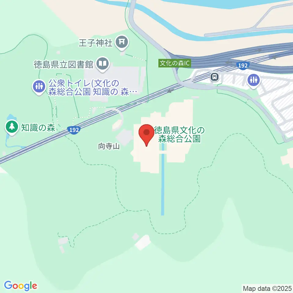 徳島県立博物館周辺の駐車場・コインパーキング一覧地図