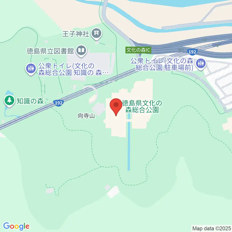 徳島県立博物館周辺の駐車場・コインパーキング一覧地図