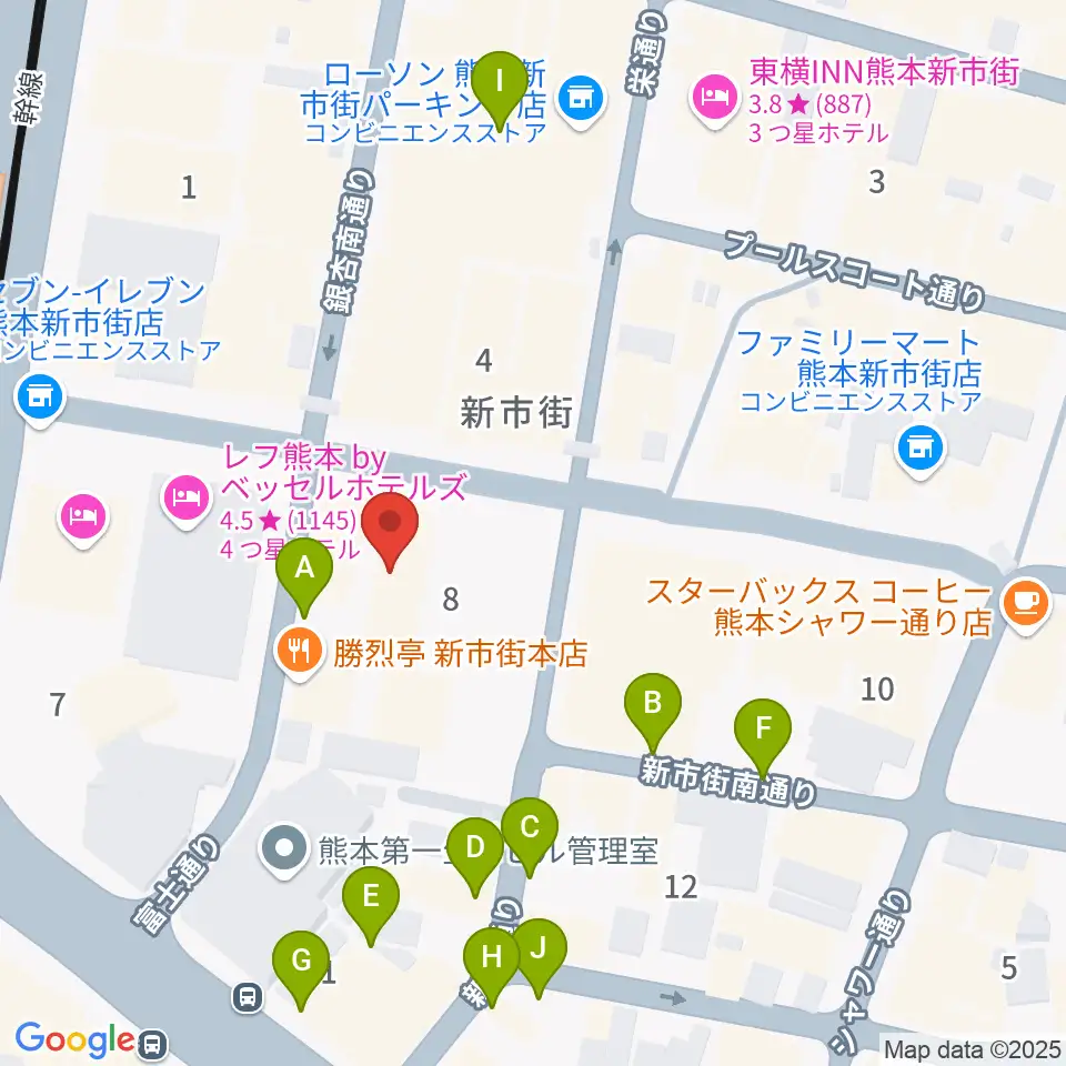Denkikan周辺の駐車場・コインパーキング一覧地図