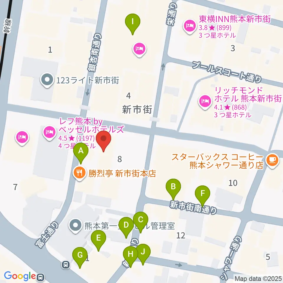 Denkikan周辺の駐車場・コインパーキング一覧地図