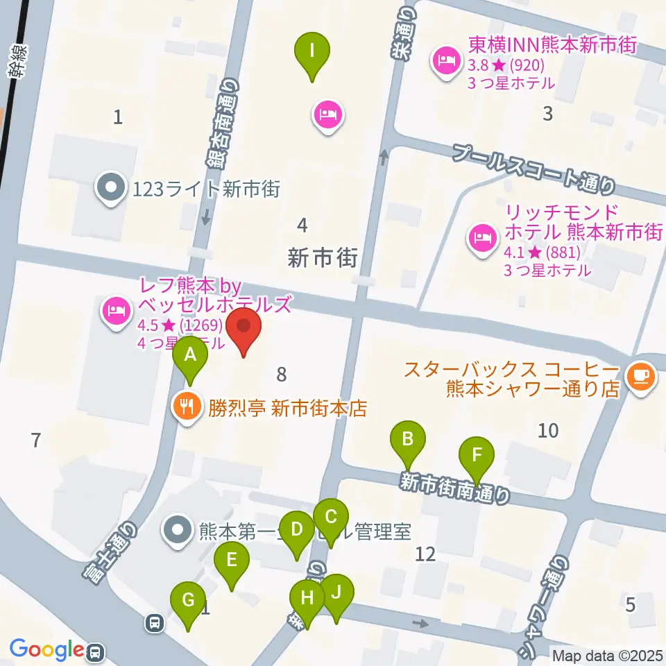 Denkikan周辺の駐車場・コインパーキング一覧地図