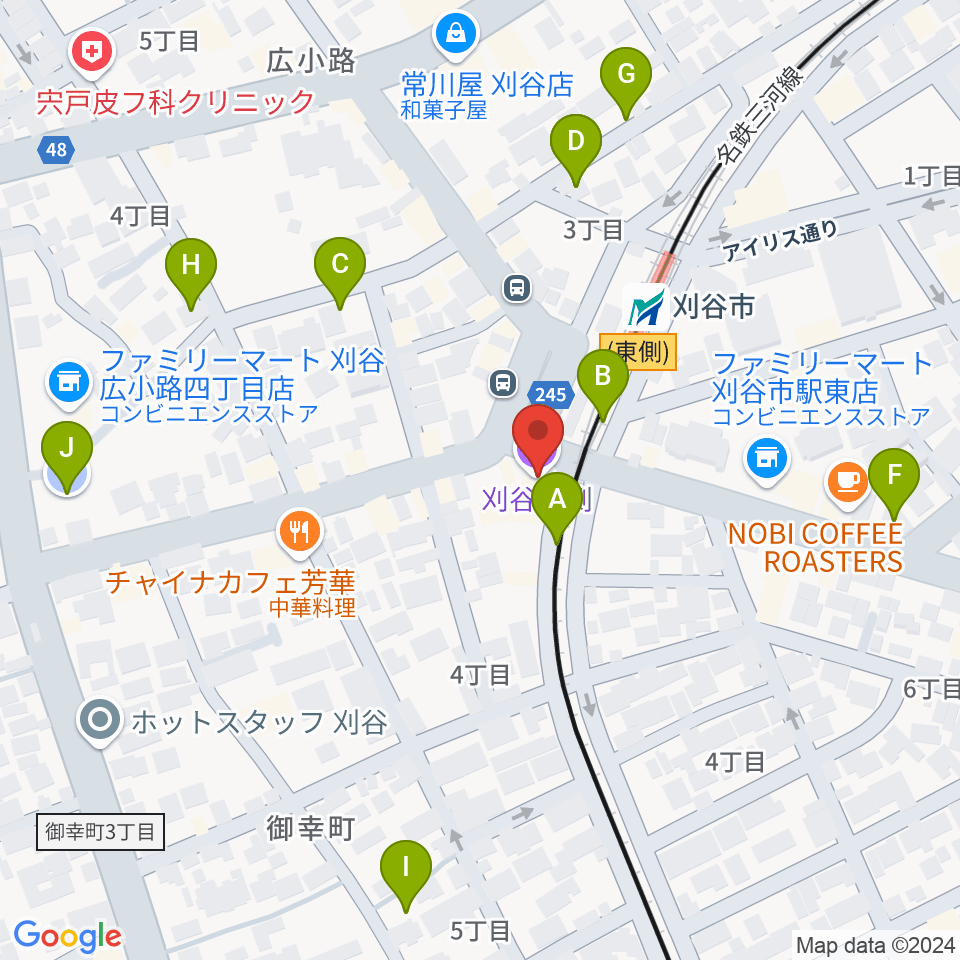 刈谷日劇周辺の駐車場・コインパーキング一覧地図