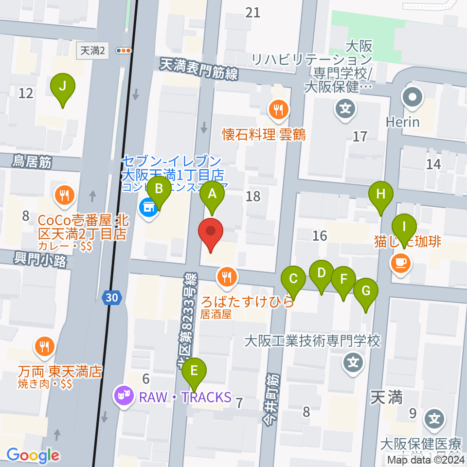 クロスフェイズスタジオ周辺の駐車場・コインパーキング一覧地図