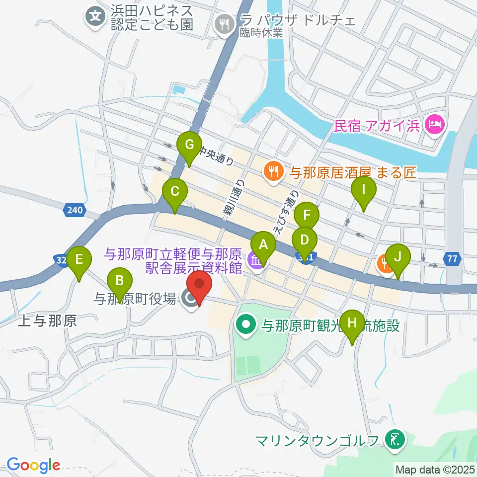 与那原町上の森かなちホール周辺の駐車場・コインパーキング一覧地図