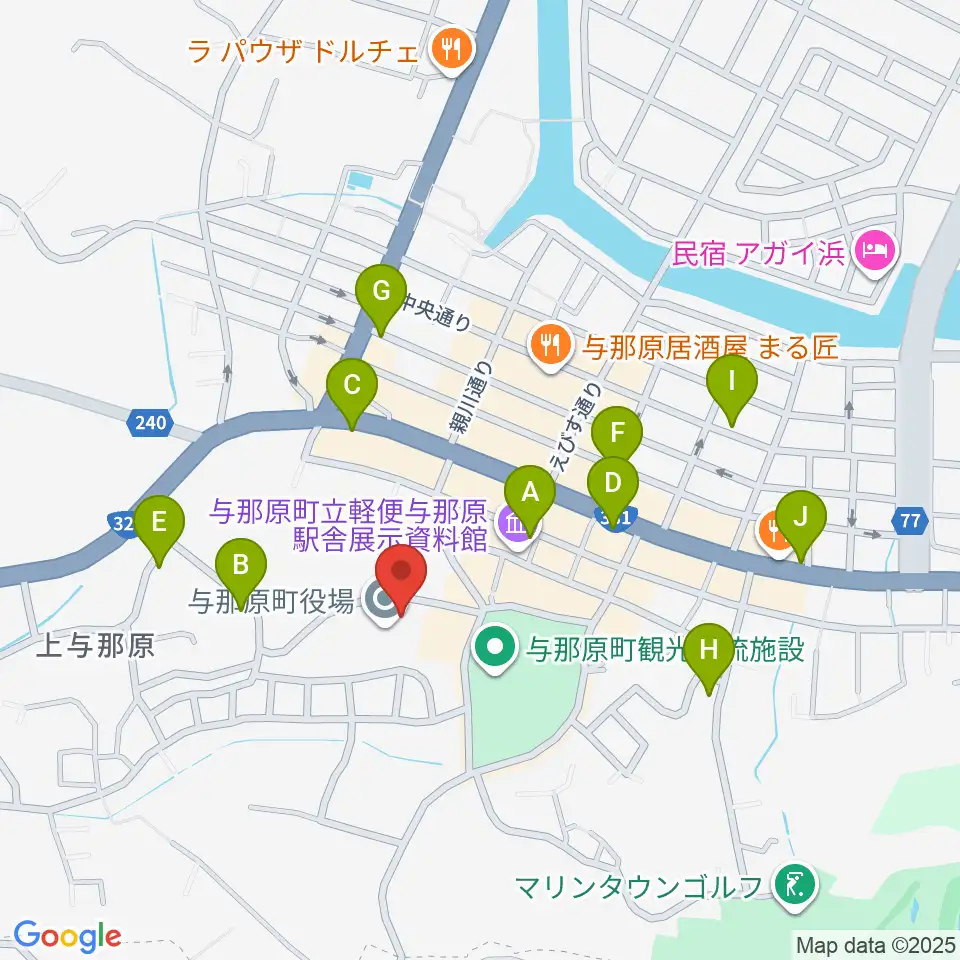 与那原町上の森かなちホール周辺の駐車場・コインパーキング一覧地図