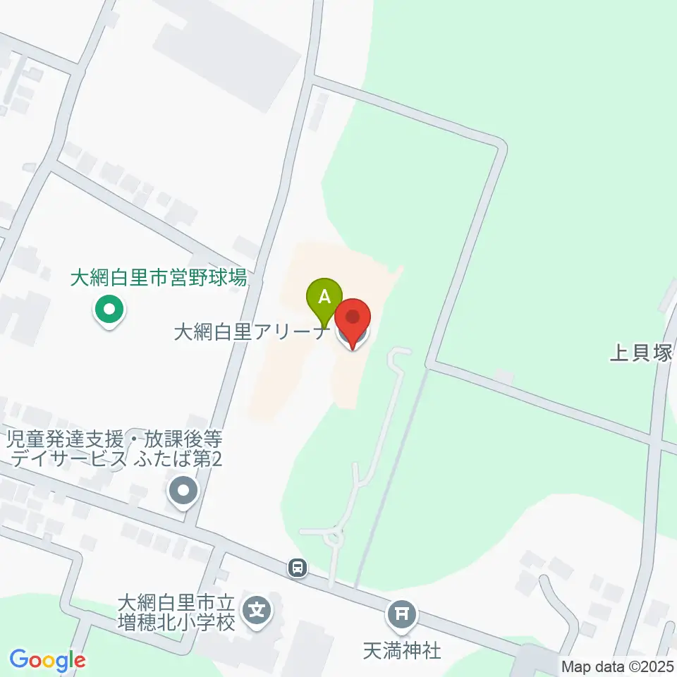 大網白里アリーナ周辺の駐車場・コインパーキング一覧地図