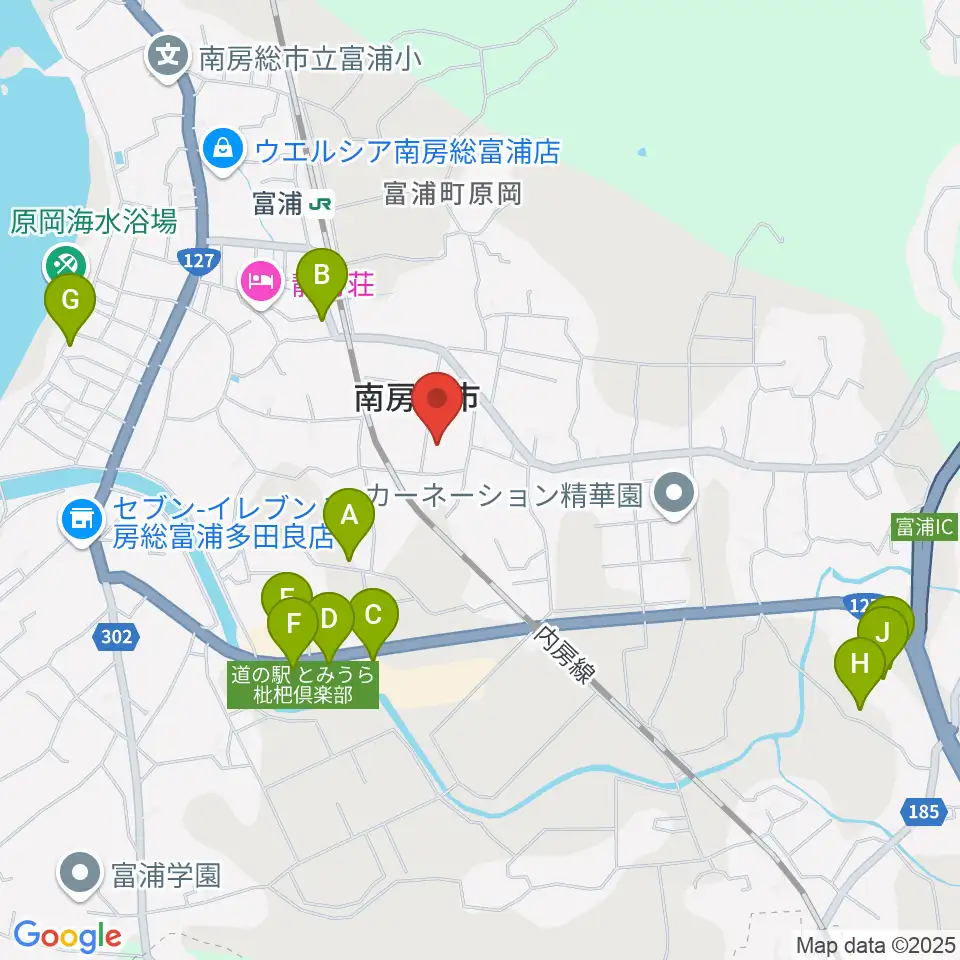 南房総市富浦体育館周辺の駐車場・コインパーキング一覧地図