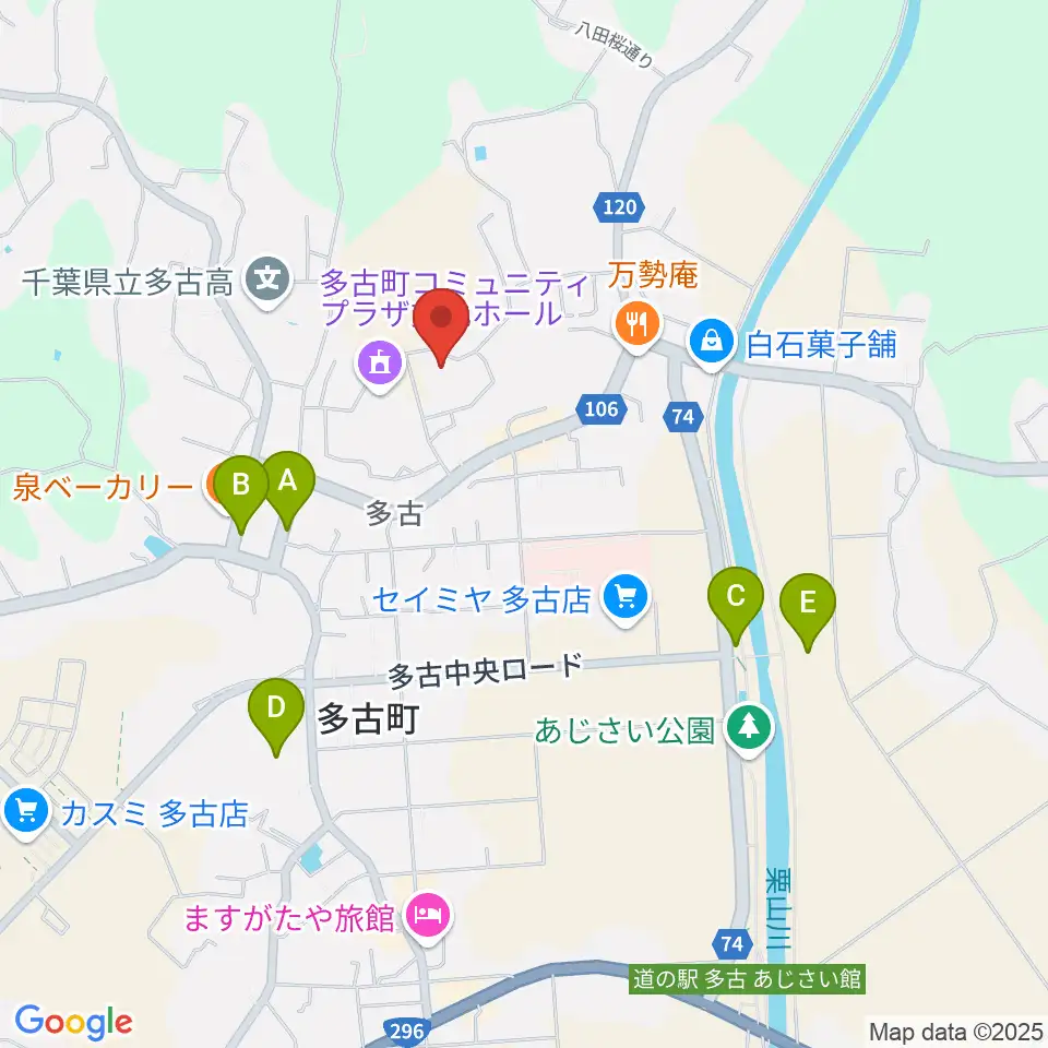 多古町民体育館周辺の駐車場・コインパーキング一覧地図