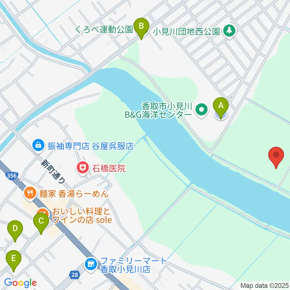 小見川スポーツ・コミュニティセンター周辺の駐車場・コインパーキング一覧地図