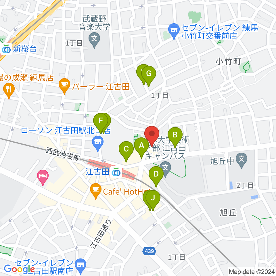 スタジオダスティミラー周辺の駐車場・コインパーキング一覧地図