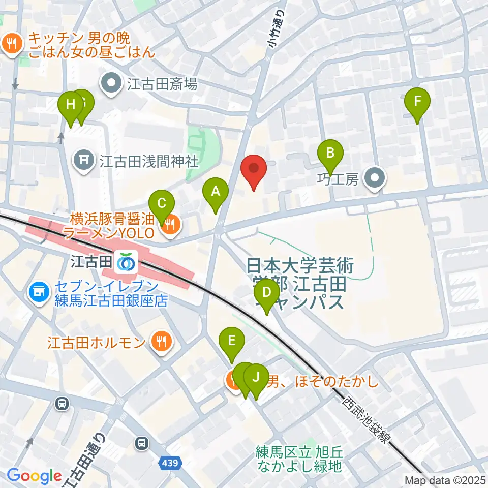 スタジオダスティミラー周辺の駐車場・コインパーキング一覧地図