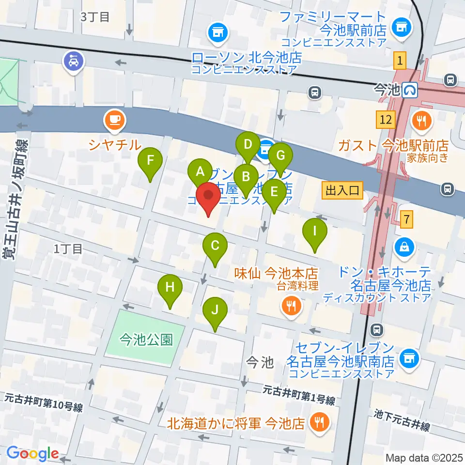 ナゴヤキネマ・ノイ周辺の駐車場・コインパーキング一覧地図