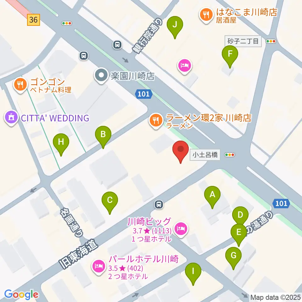 サウンドスタジオ八泉周辺の駐車場・コインパーキング一覧地図