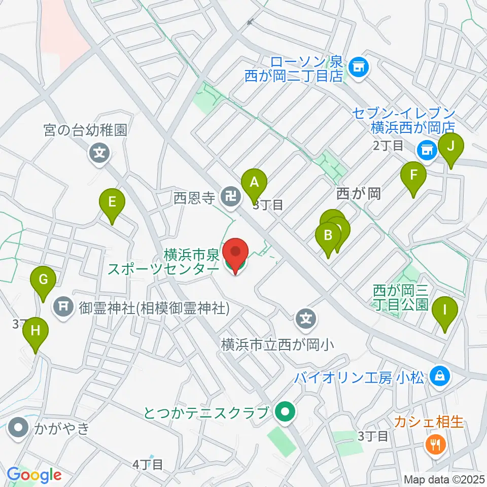 横浜市泉スポーツセンター周辺の駐車場・コインパーキング一覧地図