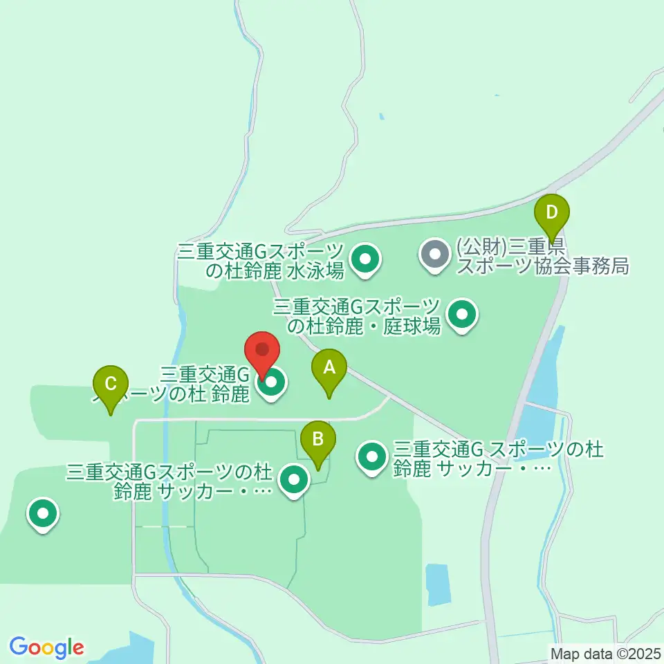 三重交通Gスポーツの杜鈴鹿体育館周辺の駐車場・コインパーキング一覧地図
